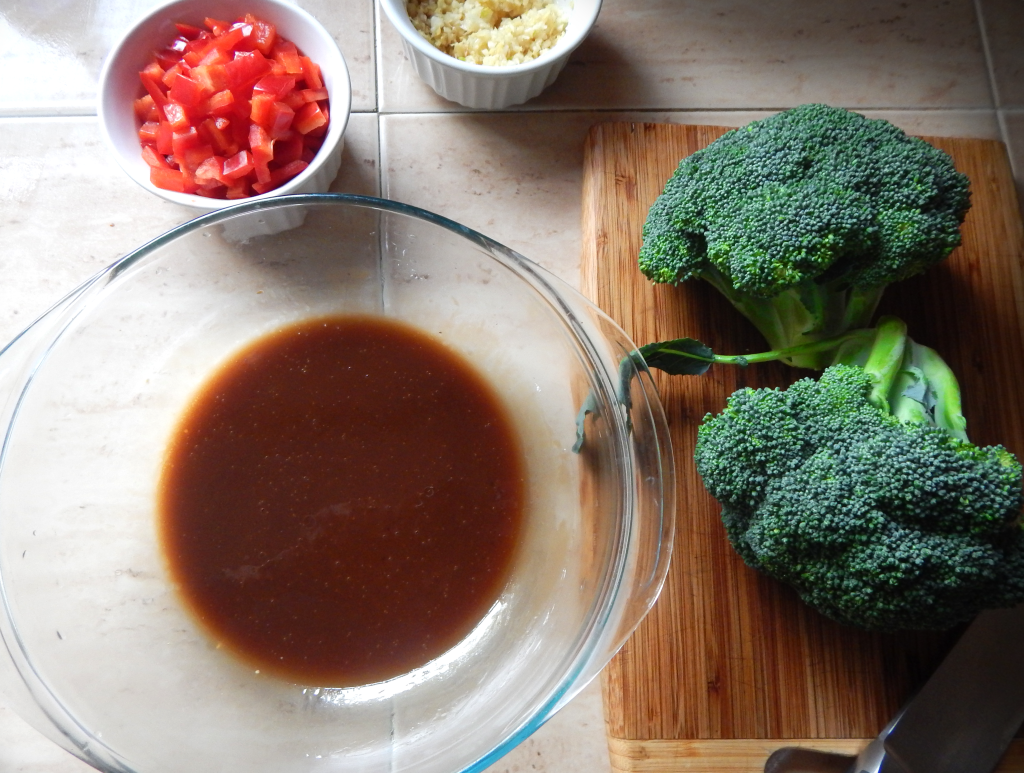 Stir-Fried Beef and Broccoli Prep