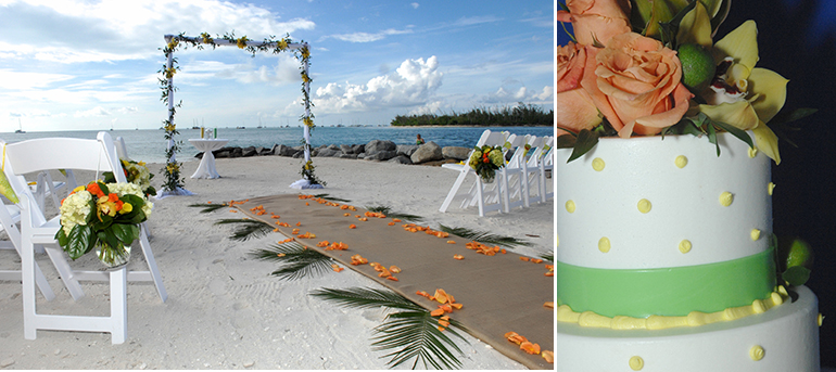 Key West wedding photos, Sunset Key